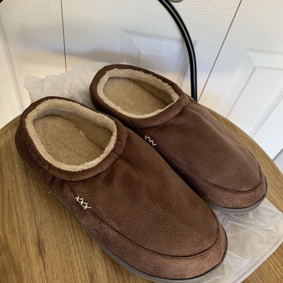 NewDenBer Men's Cozy Memory Foam Slippers Soft Slip on Indoor Outdoor Clog House - Picture 15 of 15